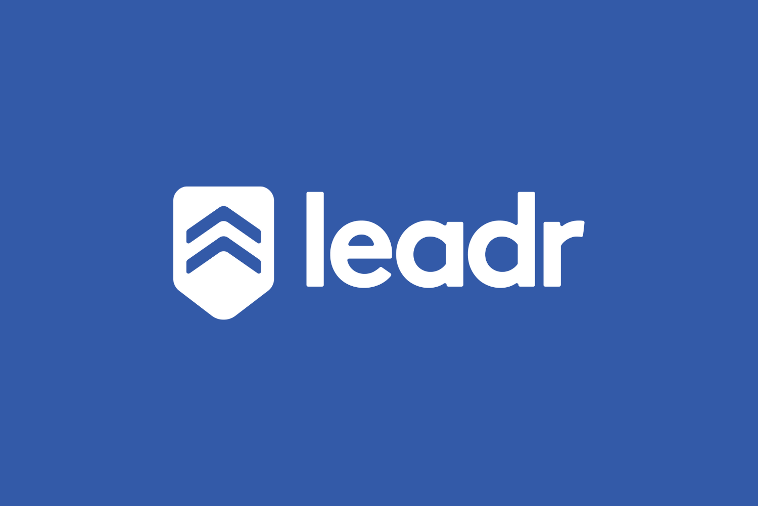 Leadr Logo Blue Background