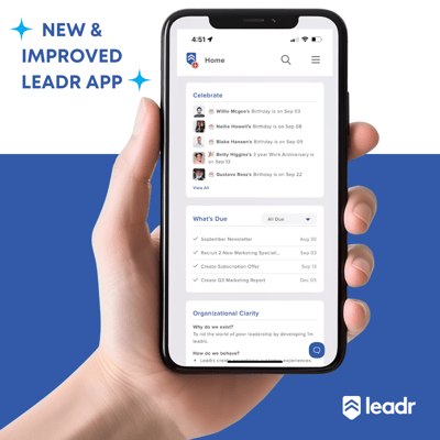 NEW & IMPROVED LEADR APP