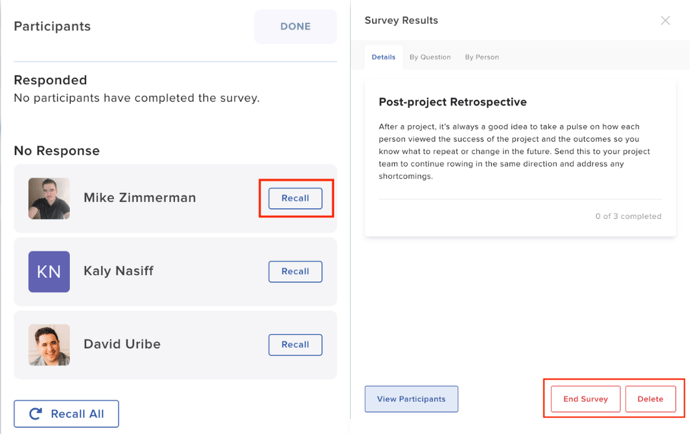 Survey Recall