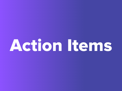 Jump into action with the newest action item updates