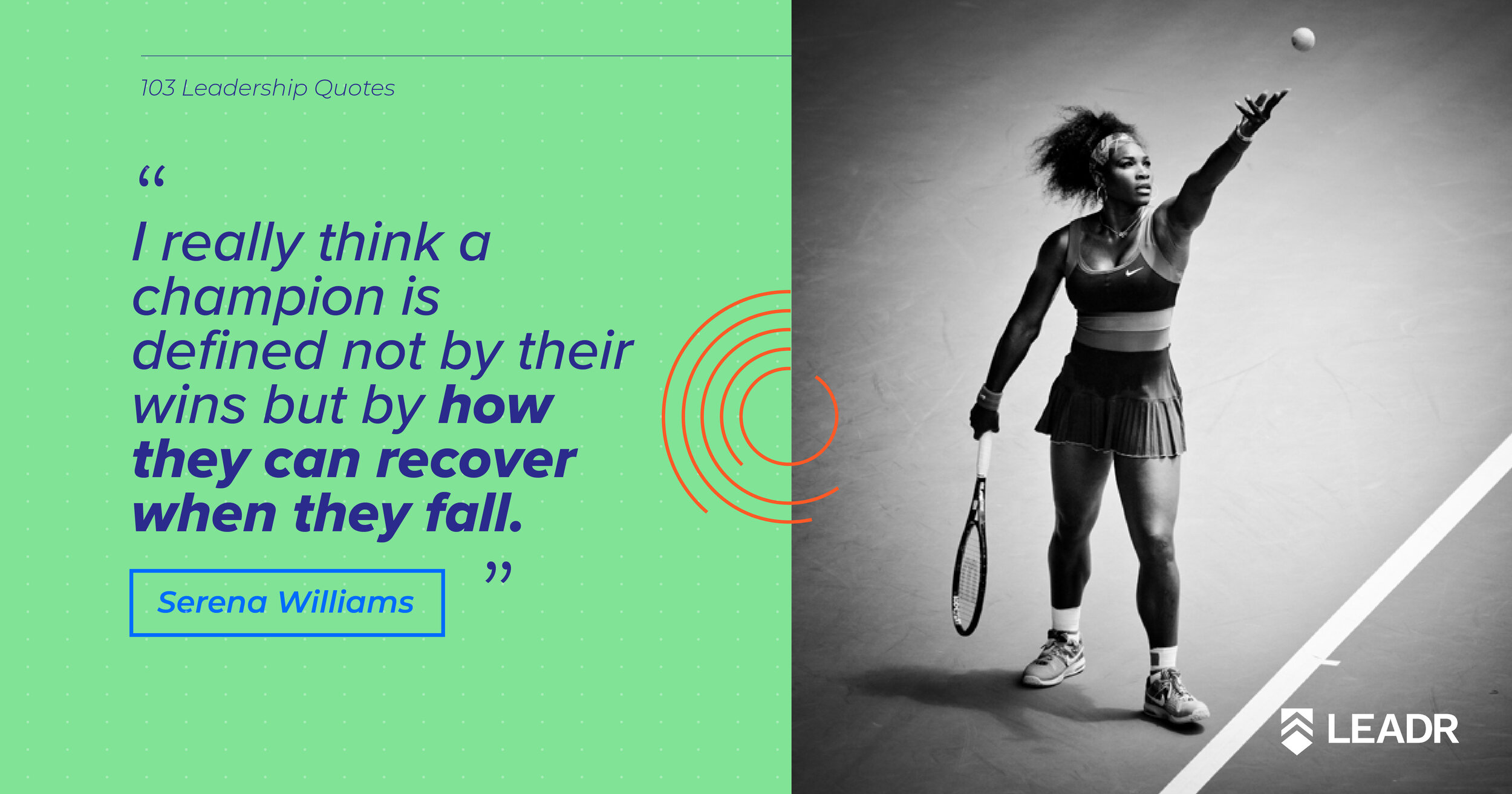 Royalty free downloadable leadership quotes - Serena Williams