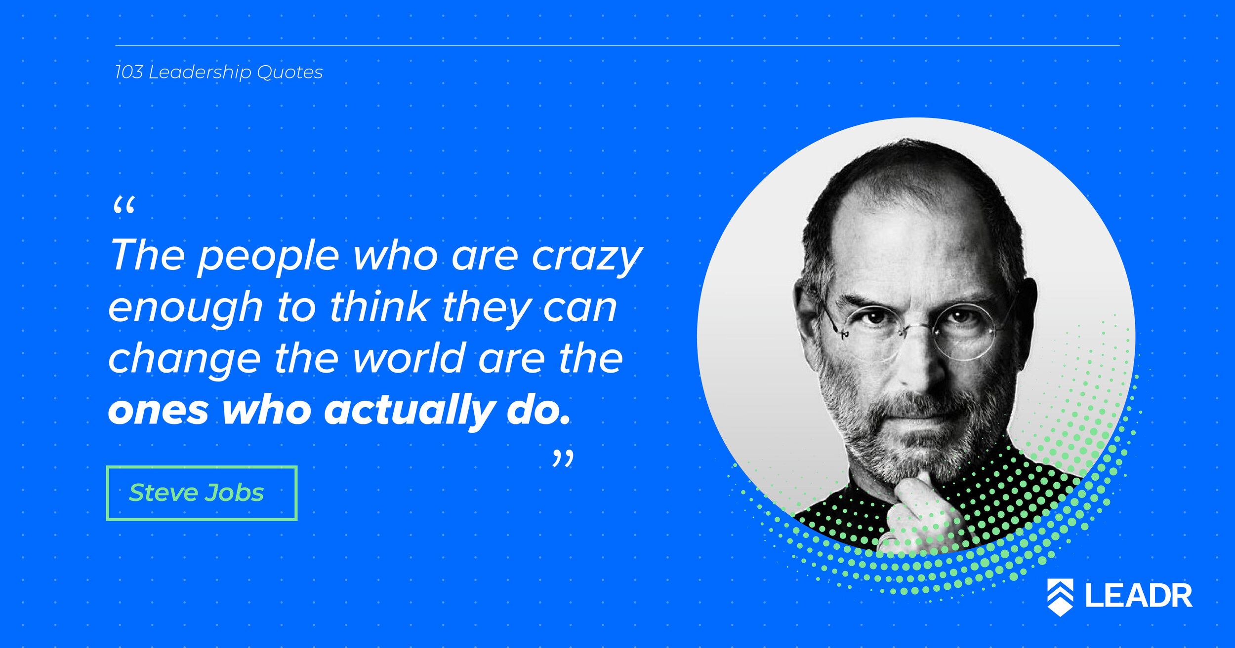 Royalty free downloadable leadership quotes - Steve Jobs
