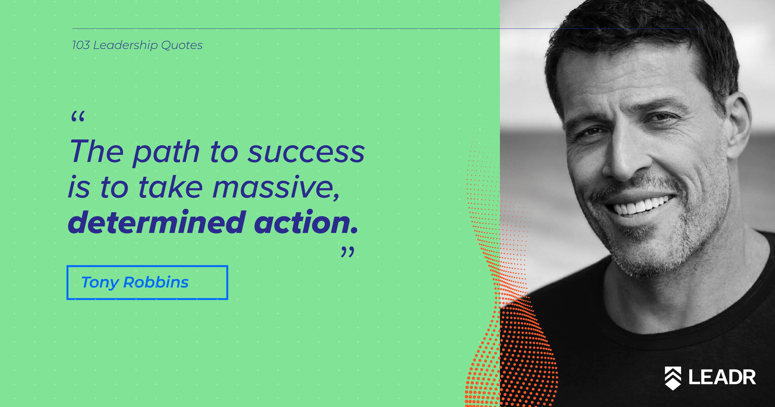 Royalty free downloadable leadership quotes - Tony Robbins