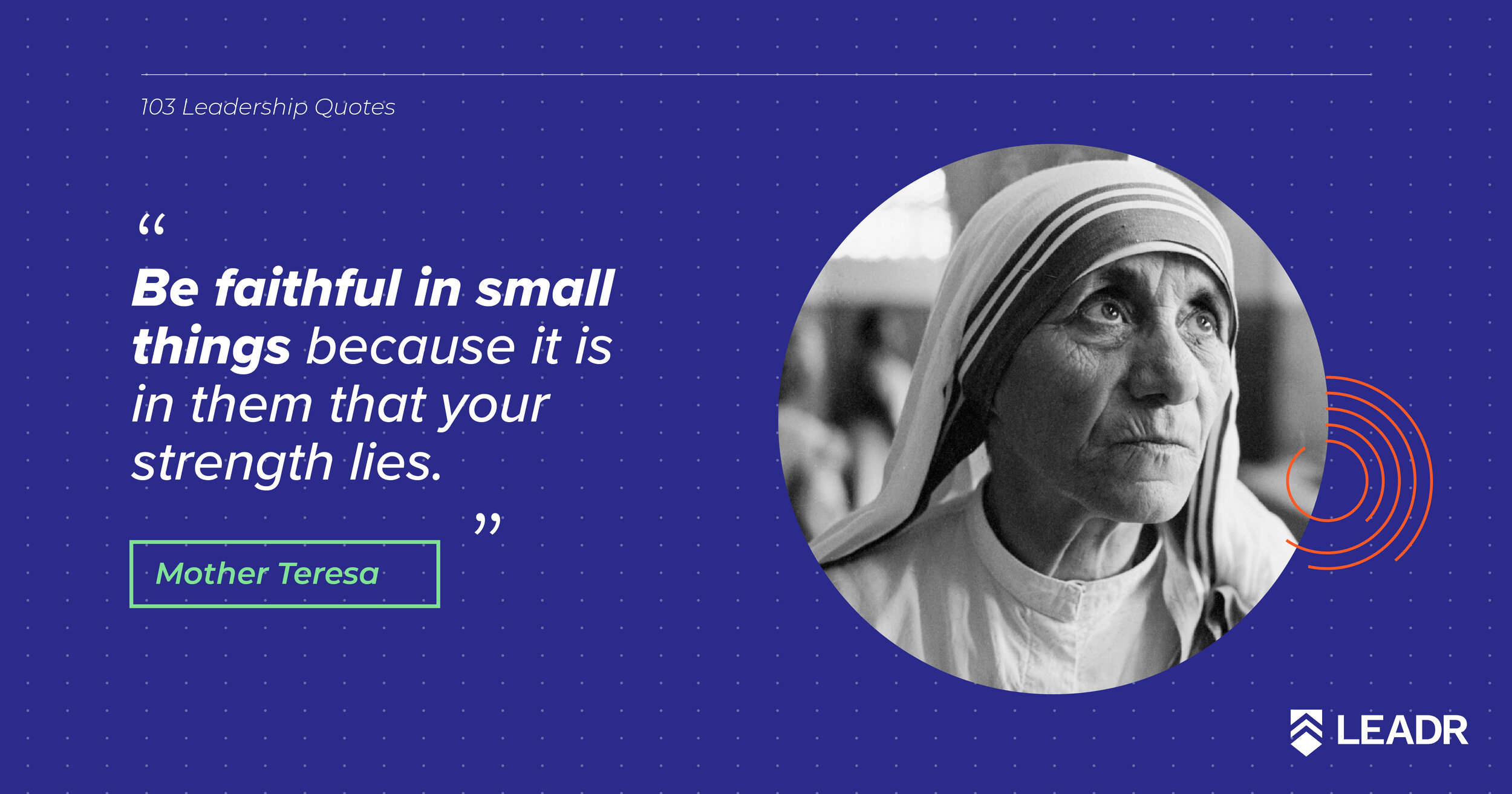 Royalty free downloadable leadership quotes - Mother Teresa
