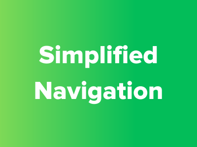 Leadr's Simplified Navigation Menu
